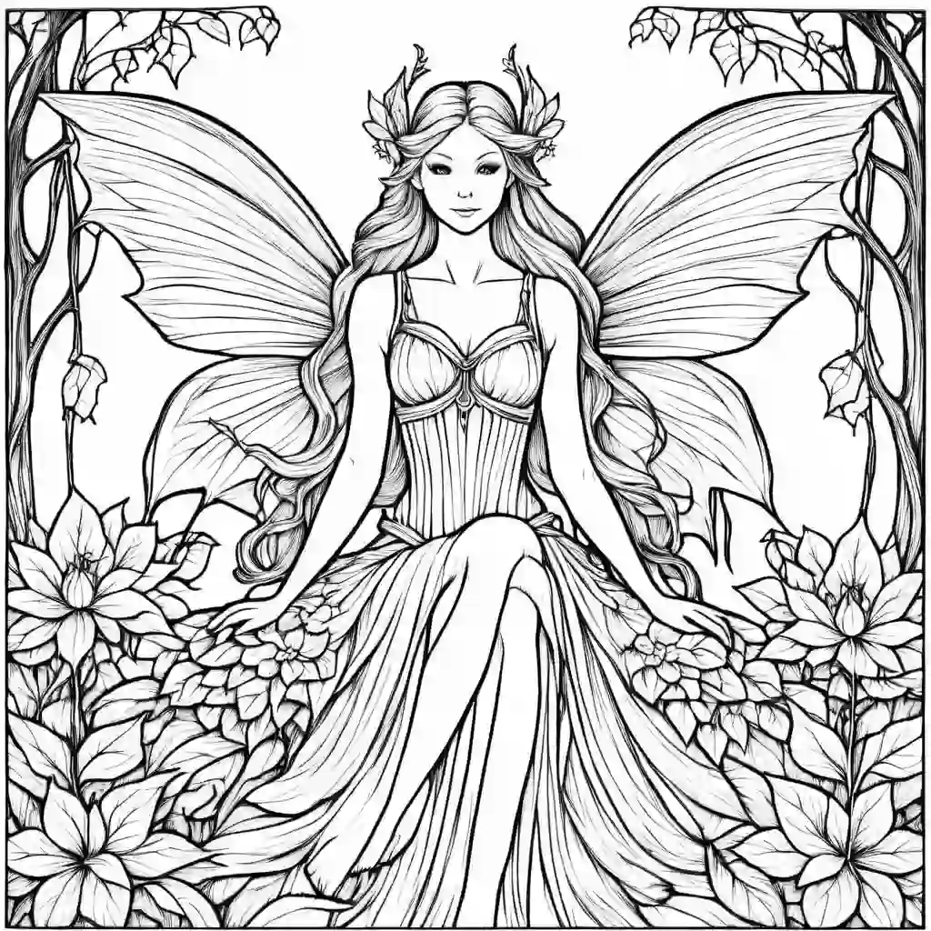 Dusk Fairy coloring pages